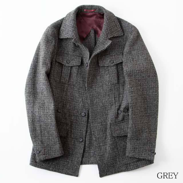 CORDINGS ハリスツィードサファリジャケット JKP661-HT 【MENS