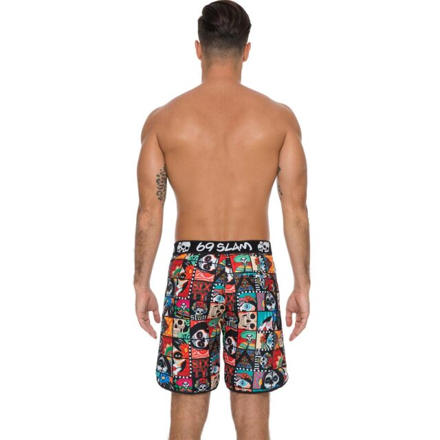 69slam サーフパンツ ボードショーツ メンズ ミディアム丈 MEXICAN