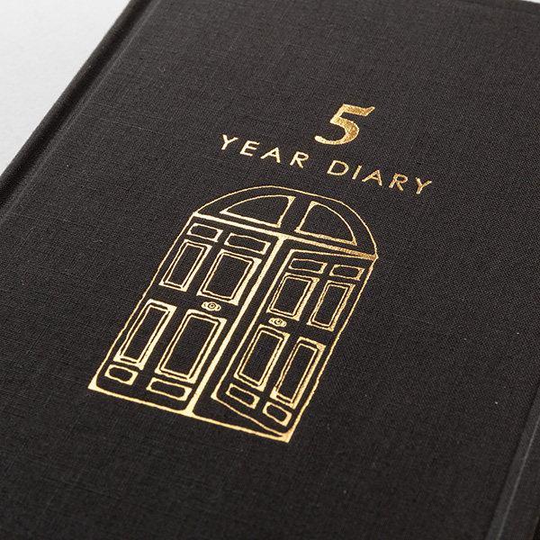 日記｜日記 5年連用 扉 黒（12396006）