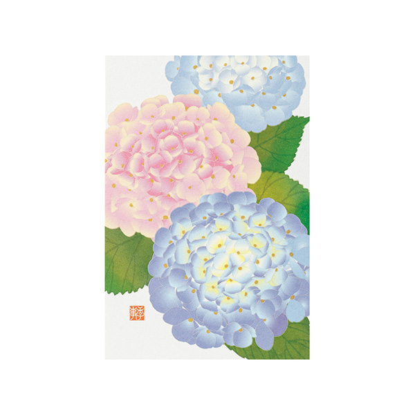 ハガキ/ポストカード｜紙シリーズ｜ポストカード 紫陽花柄 S3(80024006