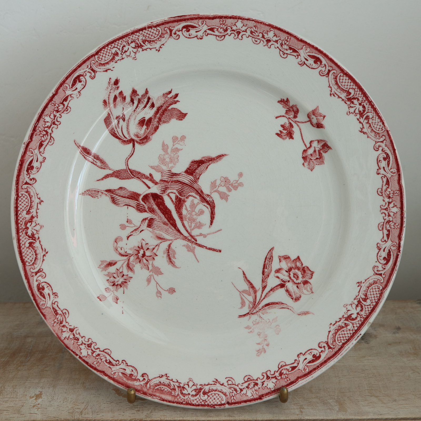 アンティークプレート フォンタンジュ デザート皿 フランス