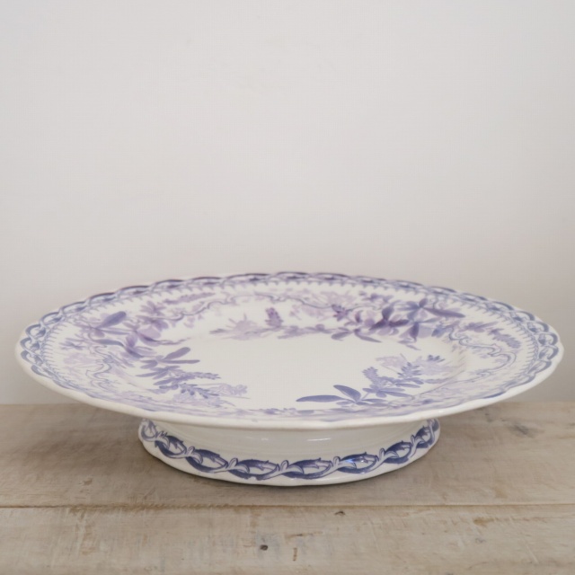 アンティークコンポティエ フローラ フランス クレイユモントロー製