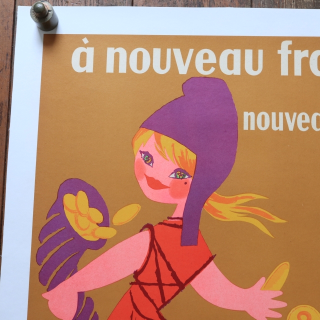 ルフォール・オプノ ヴィンテージポスター a nouveau franc LOTERIE