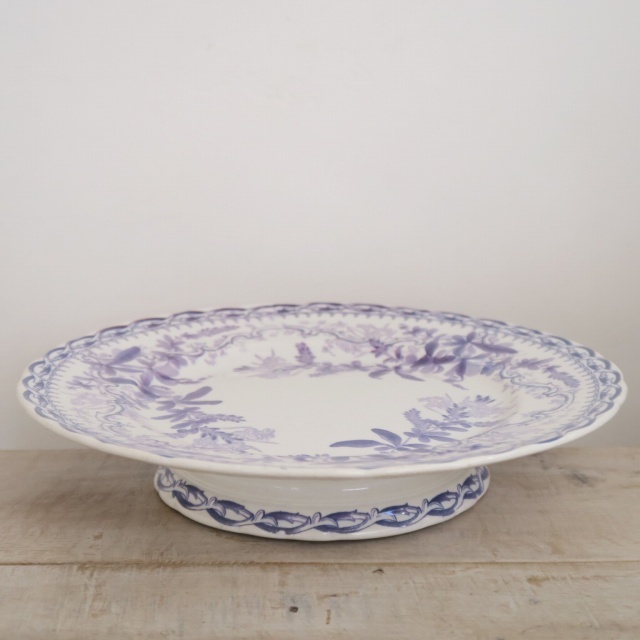 アンティークコンポティエ フローラ フランス クレイユモントロー製