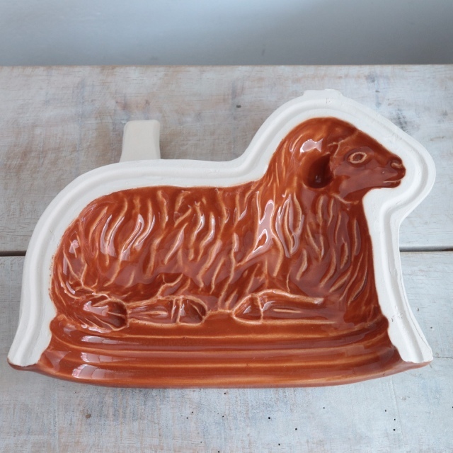 アニョーパスカル アルザス地方 スフレンハイム焼き 陶器製 ヒツジの型