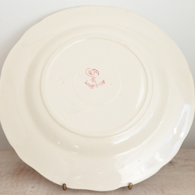 アンティーク プレート ディナー皿 CLETA フランス ロンシャン製 Longchamp