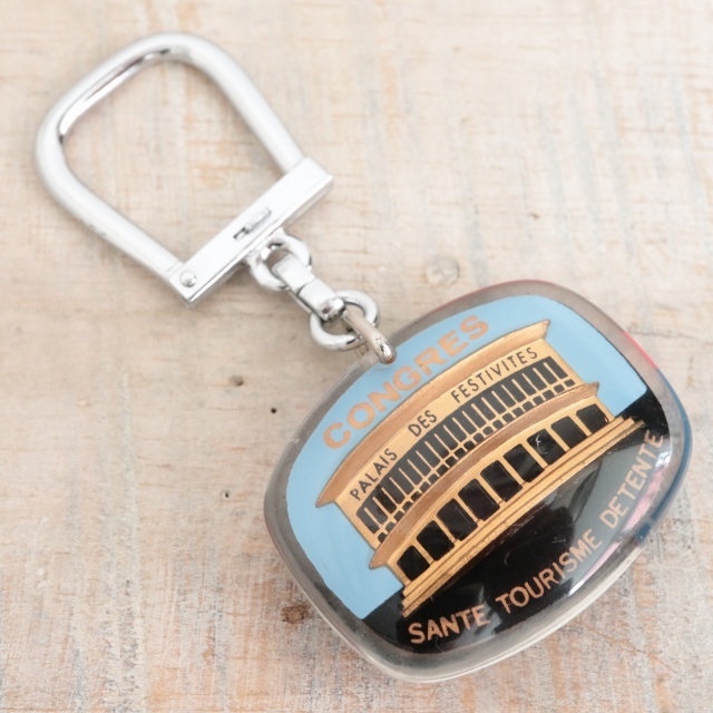 ブルボンキーホルダー エビアン 白鳥 EVIAN