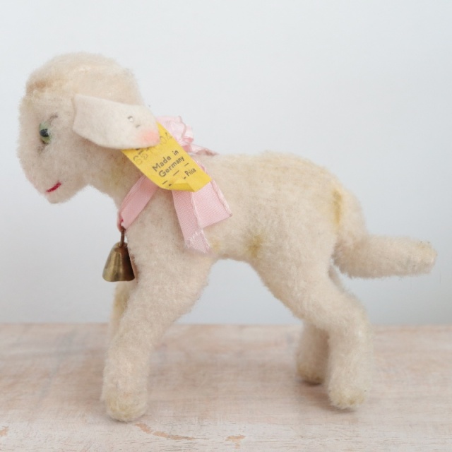 アンティーク シュタイフ ヒツジ Steiff Lamby 10cm
