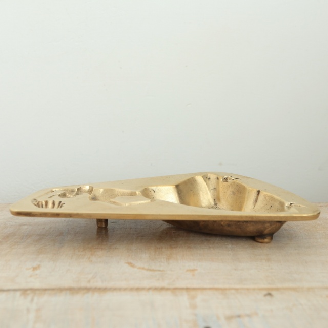 ジタン ヴィンテージ真鍮製灰皿 ジタン ビンテージ灰皿 ブラス製 GITANES