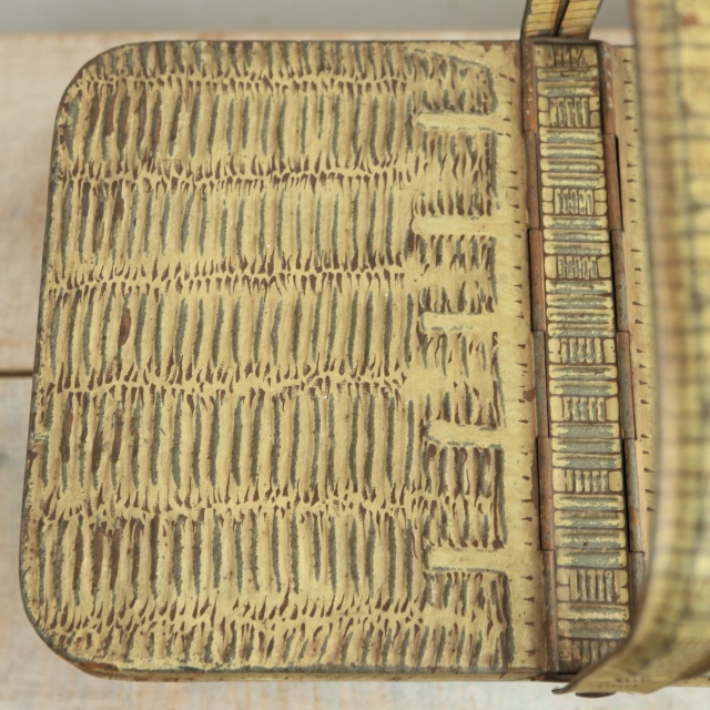 LU ビスケット アンティーク バスケット 缶 LEFEVRE-UTILE 1930