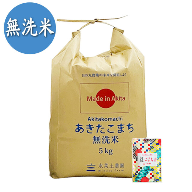 定期便】 秋田県産 農家直送 無洗米あきたこまち 子どもに食べさせたい