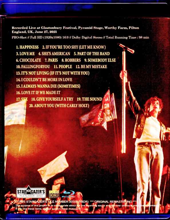 1975,The ザ・1975/England,UK 2025 Complete Multi-Cam Edition Blu