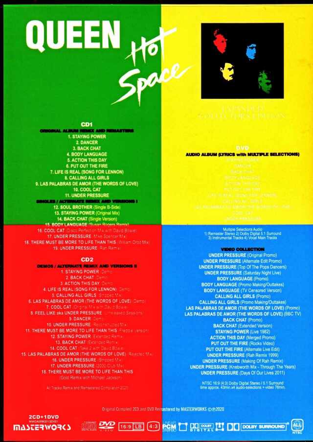 Queen クィーン/ホット・スペース Hot Space Expanden Collector's Edition