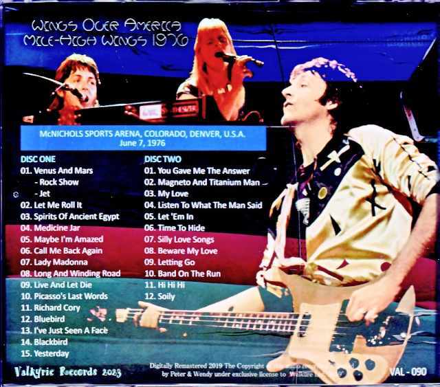 Paul McCartney Wings ポール・マッカートニー ウイングス/CO,USA 1976