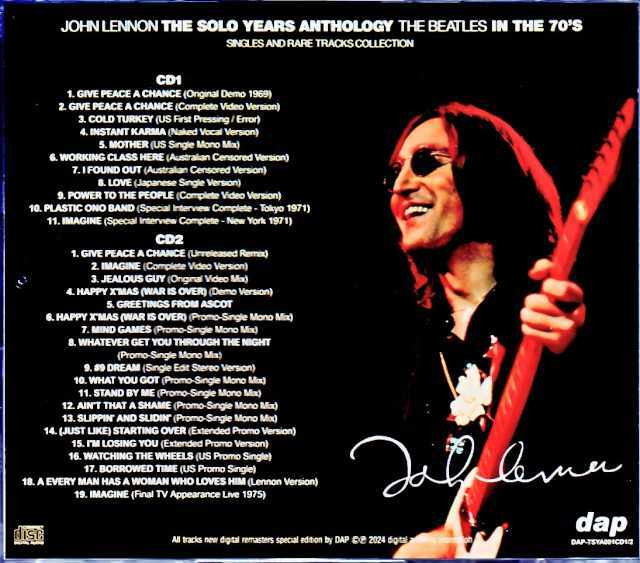 John Lennon ジョン・レノン/Singles and Rare Tracks Collection