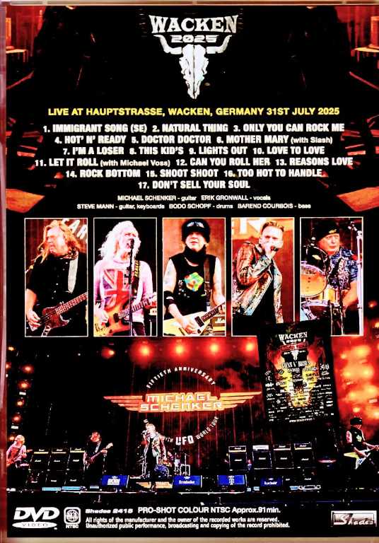 Michael Schenker マイケル・シェンカー/Germany 07.31.2025 Multi-Cam
