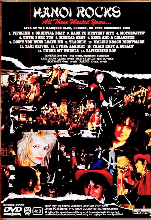 Hanoi Rocks ハノイ・ロックス/London,UK 1983 Original Japanese Lase