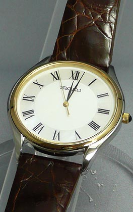 SEIKO セイコー メンズ 腕時計 ドルチェSACM152 白蝶貝 ブラウン 茶色