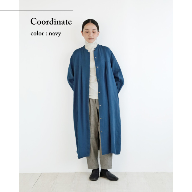 nofl】リトアニアリネン前あきワンピース（2025AW） 644210820