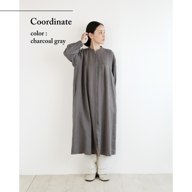 nofl】リトアニアリネン前あきワンピース（2025AW） 644210820
