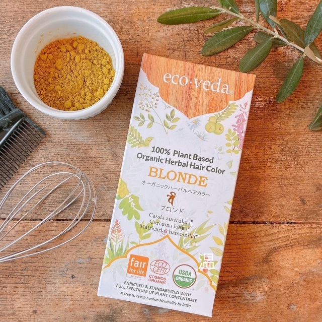 エコヴェーダ ecoveda オーガニックハーバルヘアカラー ブロンド