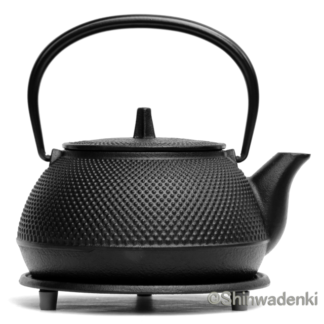 岩鋳 南部鉄器 鉄瓶兼用急須 5型新アラレ 12822 Shinwadenki