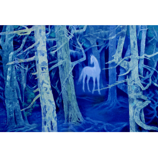 東山魁夷「白馬の森」彩美版プレミアム 複製画 最高級複製画｜絵画販売