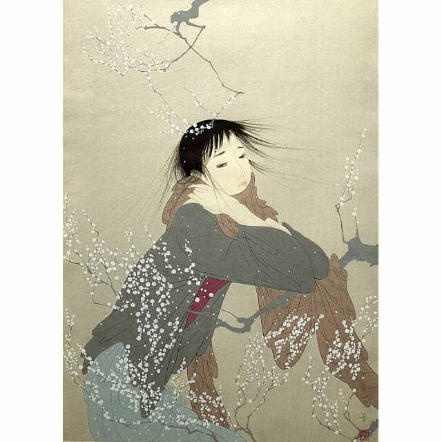 中島潔「夢もよう」木版画 直筆サイン入り｜絵画販売