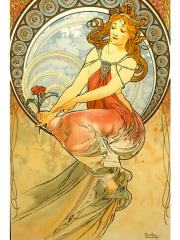 ミュシャ「黄道十二宮(ゾディアック)」複製画 ロサンゼルス工房制作