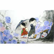 中島潔「風の想い」木版画 直筆サイン入り｜絵画販売