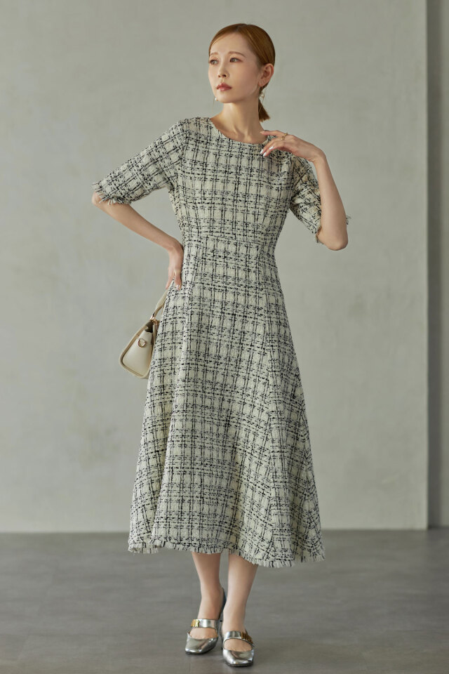 lumignon 完売ツイードワンピ lumignon 完売ツイードワンピ