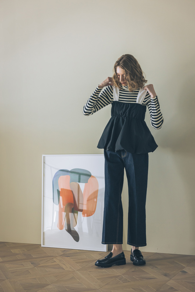 ギャザーバルーンキャミチュニック