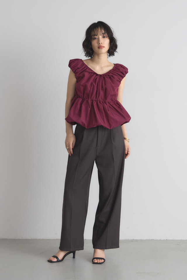 リボンバルーンブラウス