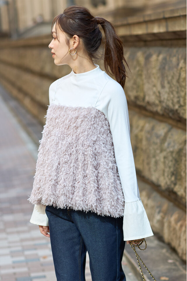 シャギーキャミソール※一部店舗のみ入荷