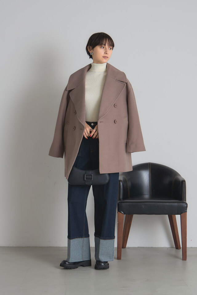 ビッグカラーピーコート