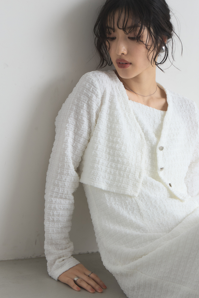 mana maruyamaさんコラボ】カットシャーリングキャミワンピセットアップ