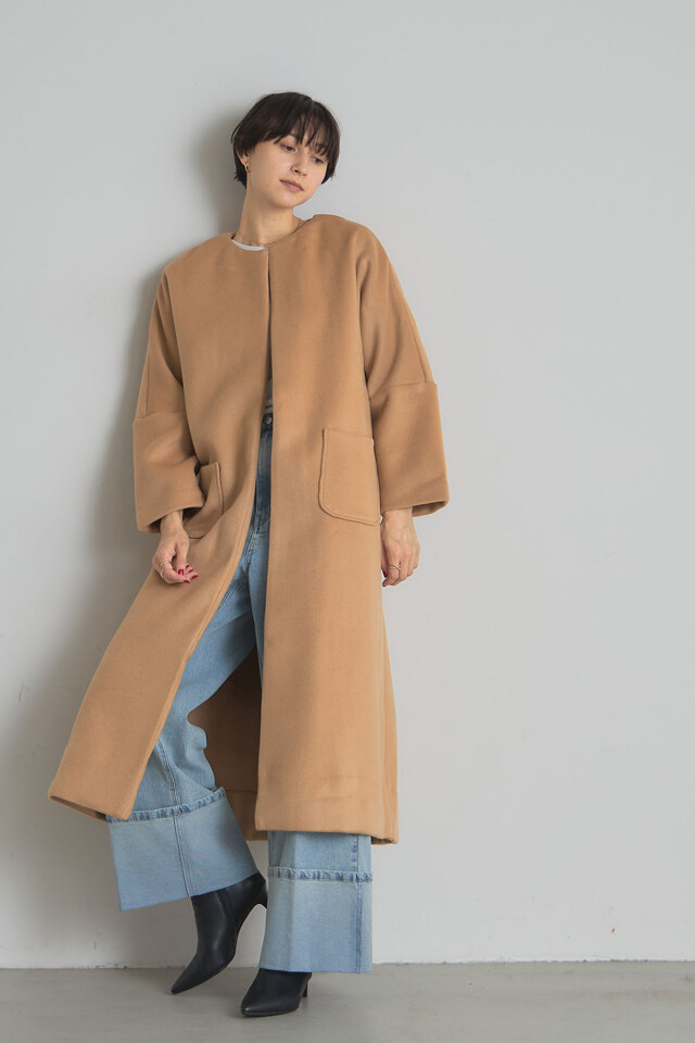 ウールビーバーコート