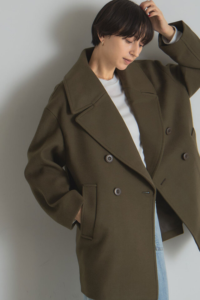 ビッグカラーピーコート