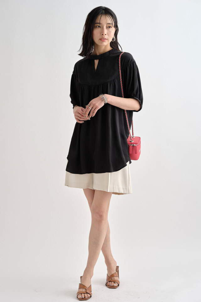 前後2wayギャザーブラウス