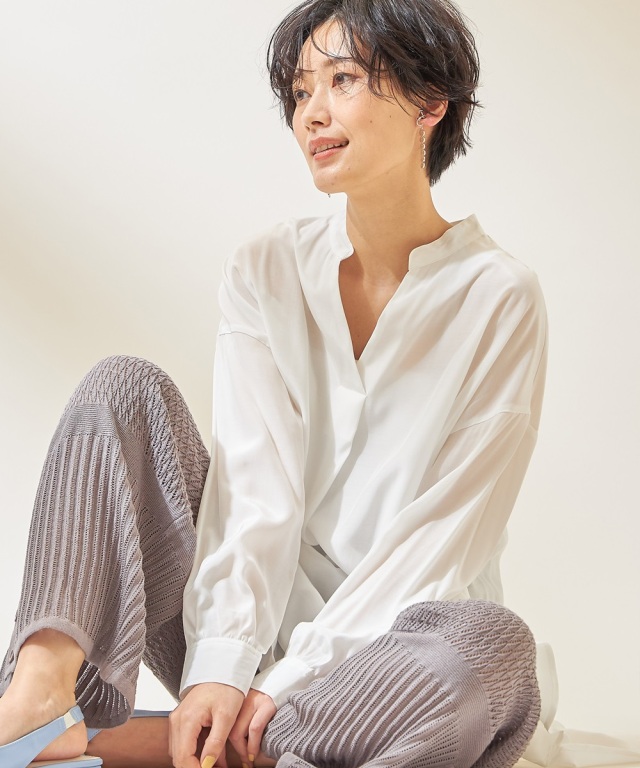 バンドカラースキッパーシャツ《一部の店舗のみ入荷》