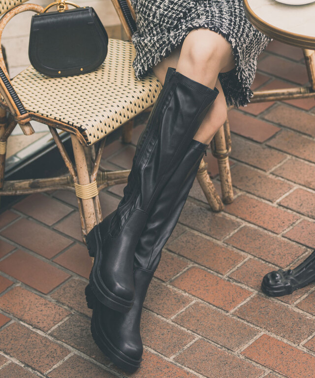 ストレッチロングブーツ