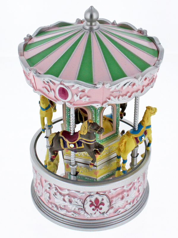 メリーゴーランドオルゴール【ピンク】DY-2734