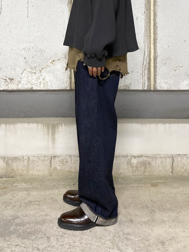 ANCELLM #01 SELVEDGE MIDTAPERED 5P DENIM PANTS OW INDIGO 2025AW