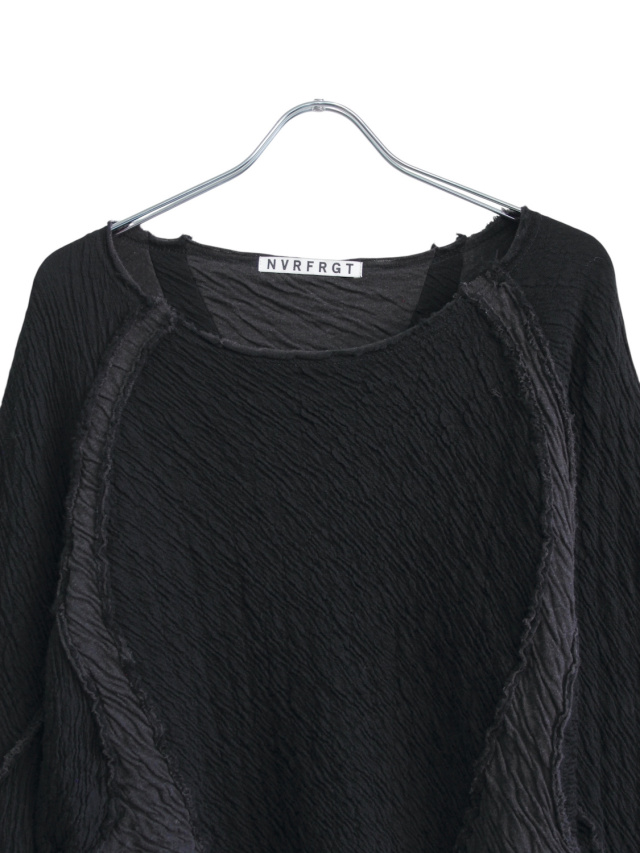 NVRFRGT PANELED LONG SLEEVE T-SHIRT BLACK 通販 商品ページOCTAVIA