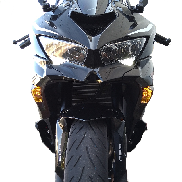 専用出品　4セット　とんがりウインカー　スモーク Amazon | 3-1/4インチ LED ウィンカーキット フラットスモークレンズ