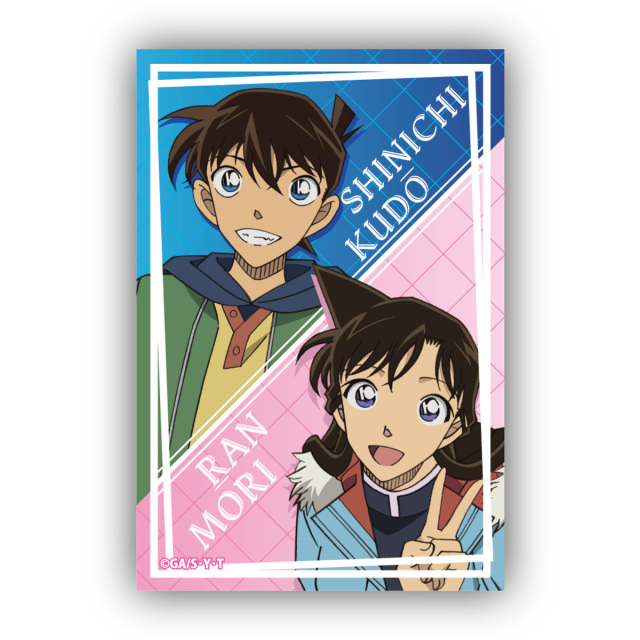 名探偵コナン スクエア型缶バッジVol.4 工藤新一＆毛利蘭