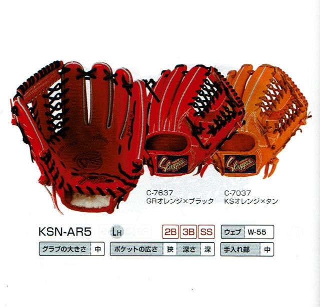 久保田スラッガー KSN-AR5 一般軟式グラブ セカンド・ショート・サード