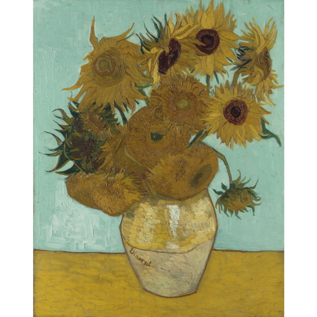 オーダー油絵 】ゴッホ ひまわり（12本のひまわり） 【選べるサイズ