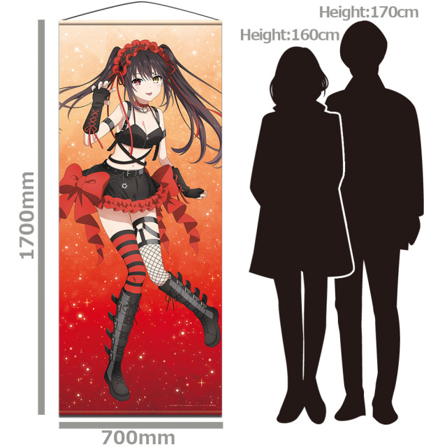 デート・ア・ライブV ほぼ等身大タペストリー 時崎狂三 ゴシックパンク