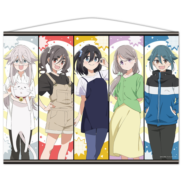 TVアニメ「mono」 B2タペストリー さつき、アン、桜子、春乃＆たい